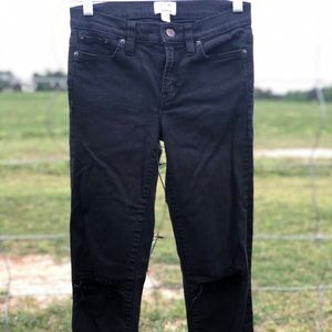 J.Crew Toothpick Distressed Jean